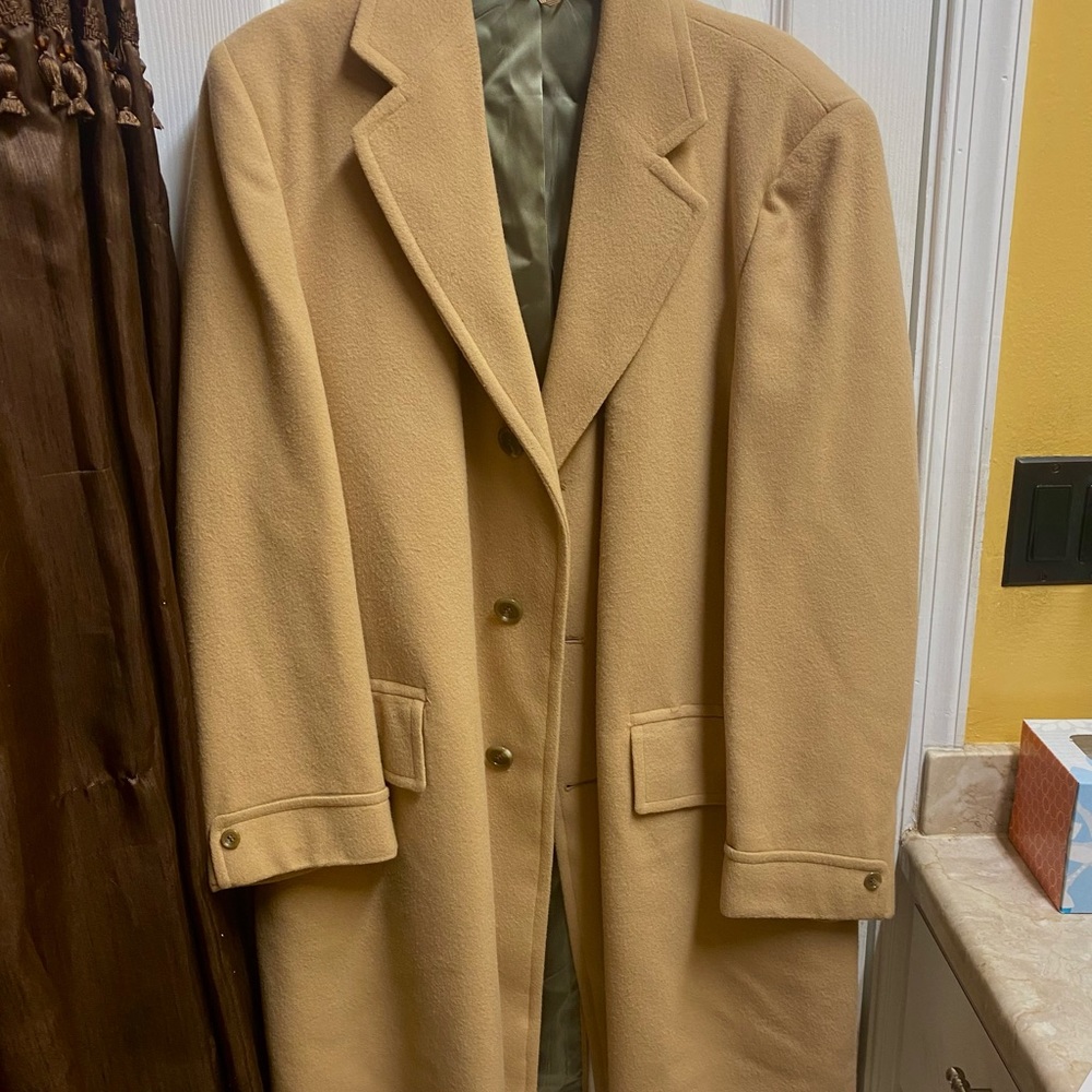 Le Chevron Cashmere Brown Coat